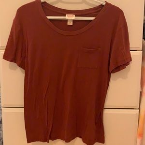 Burnt Red Mossimo T Shirt
